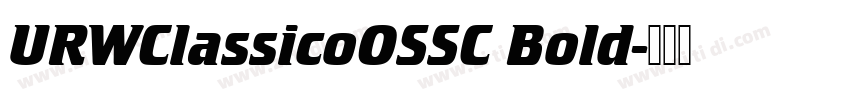 URWClassicoOSSC Bold字体转换